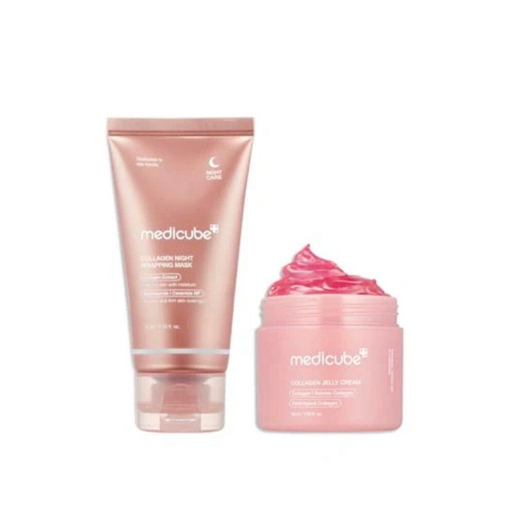 Medicube Duo Collagen Night Wrapping Mask and Collagen Jelly Cream NIB